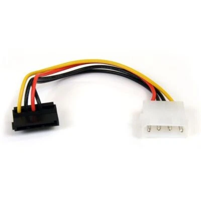 StarTech SATAPOWADAPR 6in 4 Pin Molex to Right Angle SATA Power Cable Adapter - Image 1 of 3