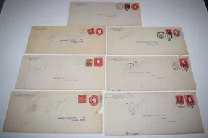 Arizona Territory PHOENIX to TEMPE 1907-1908 Bank Cover Envelope Lot of 7 - Picture 1 of 2