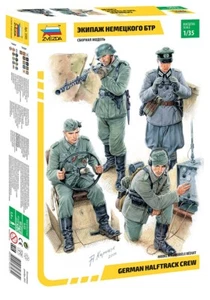 Zvezda 3585 WWII German Halftrack Crew Plastic Scale Model 1:35 NEU - Bild 1 von 3