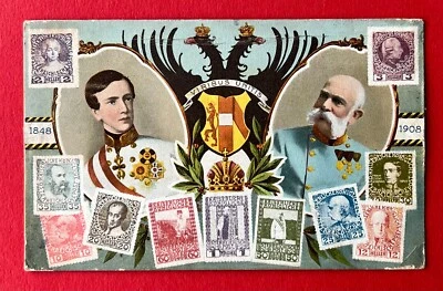 Briefmarken AK um 1910 Kaiser Franz Joseph von Österreich    ( 159393 - Bild 1 von 2