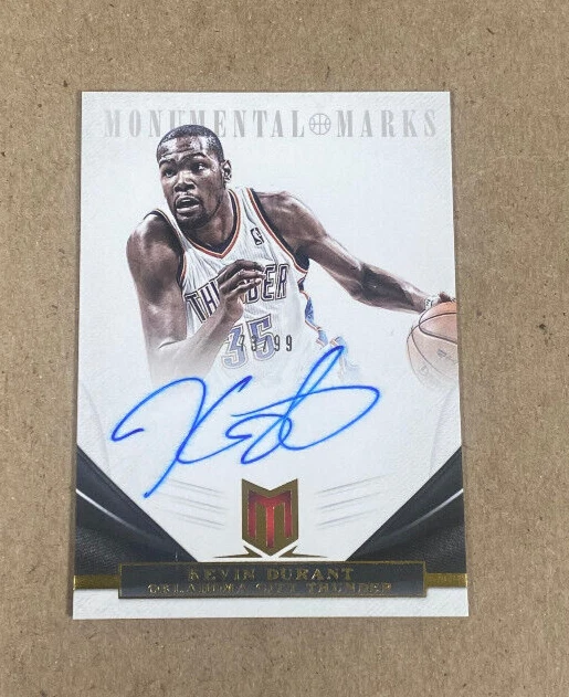 2012-13 Momentum Monumental Marks Kevin Durant on card auto #73/99 $399.99 - Image 1 of 2