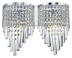 Z-Lite Tango Two Light Chrome Crystal Vanity Light - Picture 1 of 1