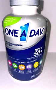 1 - 1-A-DAY MENS MULTI-VITAMIN 50+ 200 CT. TABLETS - EXP JUNE 25! FREE SHIP! - Picture 1 of 3