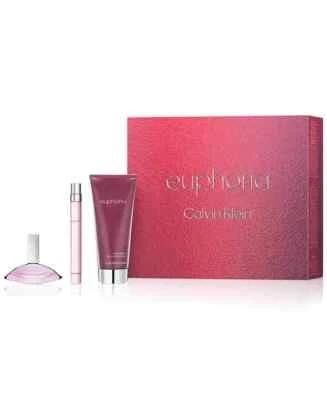 Novo em folha/caixa de entrada Calvin Klein Euphoria Favorite 3 peças conjunto de presente para ela e frete grátis - Imagem 1 de 4