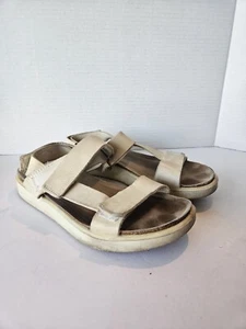 ECCO sandalo donna con cinturino in sughero bianco taglia 6 US - Foto 1 di 7