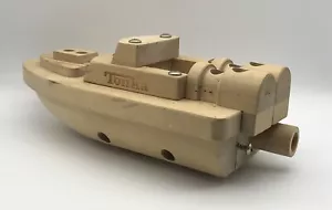 Tonka Barca in legno con ruote modello in legno assemblato - Foto 1 di 9