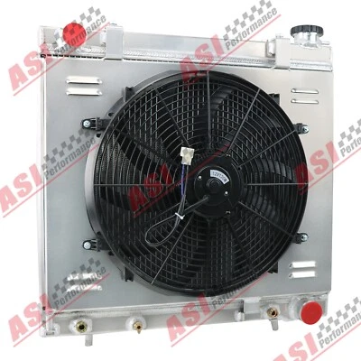 3-Row Radiator Shroud Fan fits 05-12 Dodge Dakota 06-09 Mitsubishi Raider AT - Image 1 of 4