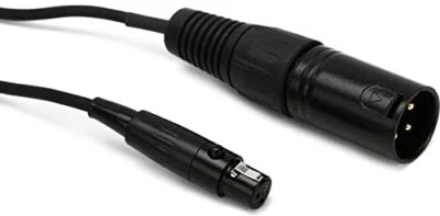 Mini Micrófono Xlr Cable Hembra Macho Micros Serie Específicamente 25 Pies Negro Foto 1 de 4