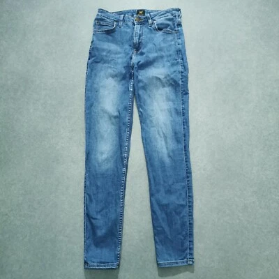 Lee Scarlett High Jeans Womens W28 L28 Light Blue Stretch Slim Fit High Waist - Image 1 of 4
