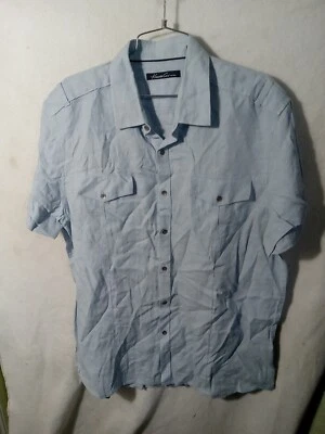 Kenneth Cole Linen Button Front Shirt Nwot Large - Image 1 of 4