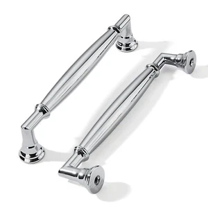 2 Pack 5 Inch128mm Polished Chrome Cabinet Pulls Heavy Duty Solid Cabinet Han... - Picture 1 of 6