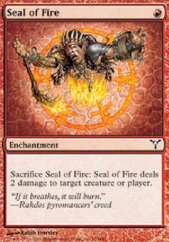 SEAL OF FIRE Dissension MTG Magic the Gathering Cards DJMagic - Image 1 of 1