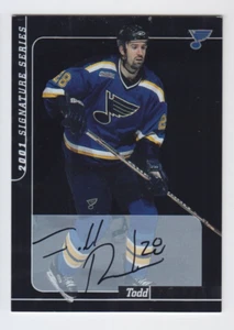 2000-01 ITG BAP SIGNATURE TODD REIRDEN AUTO Autograph #23 Be Player Blues - Foto 1 di 1