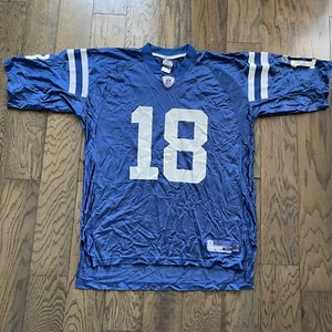 Vintage Reebok NFL Peyton Manning #18 Indianapolis Colts Jersey Size Men’s XL - Picture 1 of 6