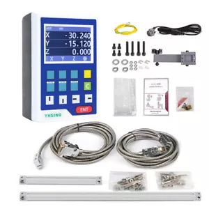 Mini Digitalanzeige LCD DRO + 2 Stück Magnetische Waage für Tisch Metall Drehmaschine 7"x14" - Bild 1 von 17