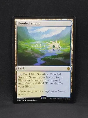 Flooded Strand LP MTG Khans of Tarkir 233/269 W/U Fetch Land Modern Legacy 58 - Image 1 of 2