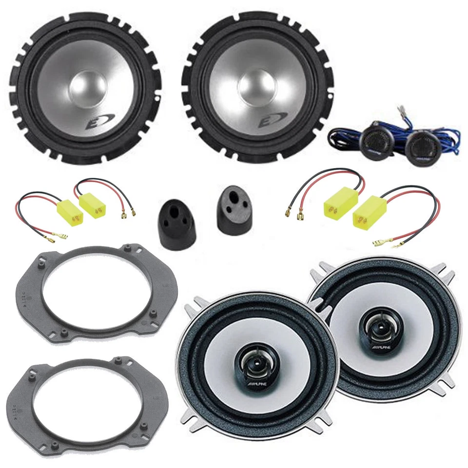 Kit 6 casse AlpineLANCIA Y YPSILON 1996-2003 Alpine con adattatori e supporti