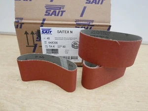Sait 64mm x 356mm 60er Körnung Schleifbänder DeWalt D26480 Bandschleifer x 5 - Bild 1 von 1