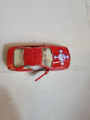 Vintage 1990s Diecast Toy Matchbox Ripper BMW 850i Red 1992 Skull Crossbones - Image 1 of 4