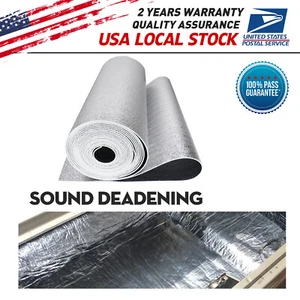 60" x 40" Heat & Sound Deadener  Insulation Thermal Noise Proof Mat Double Sided - Picture 1 of 14