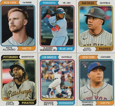2023 Topps Heritage Baseball Base Vets Rookie Cards #251-500 SP Cards - You Pick - Image 1 of 2