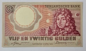 1955 Netherlands 25 Gulden XF+ {P-87} - Picture 1 of 7
