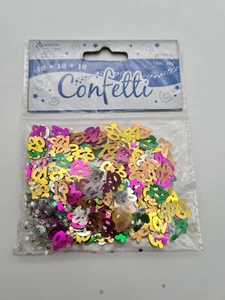 18° Buon Compleanno Paillettes Multicolore Tavolo Confetti Decorazioni Festa - Foto 1 di 1