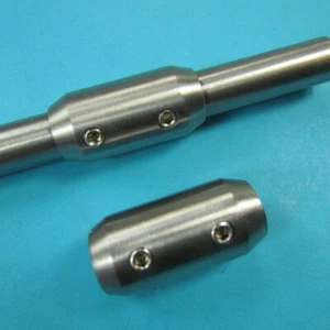 Edelstahl Rundstab Rohr Verbinder Ø 10 mm Madenschraube VA Geländer Treppen V2A - Bild 1 von 2