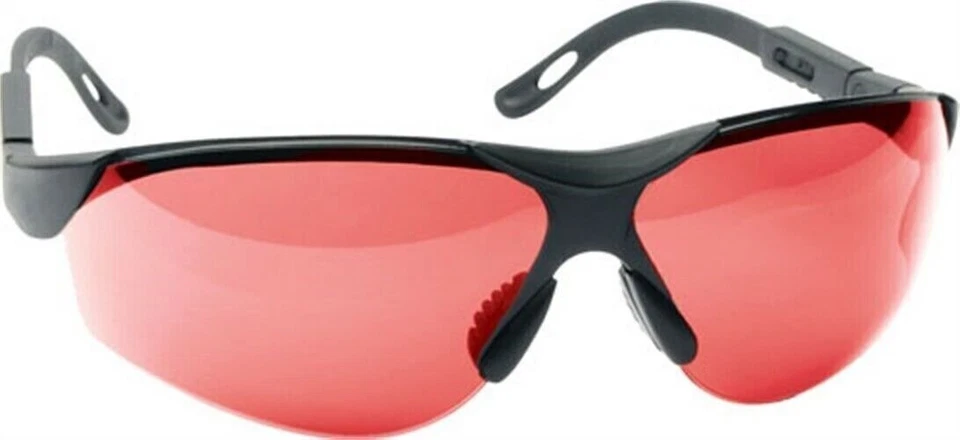 Walkers Premium Shooting Glasses Black With Vermillion Lens