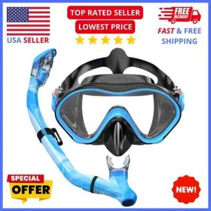 Dry Top Snorkel Set for Kids (Ages 5-13) - Includes Mask, Snorkel & Carry Bag - Picture 1 of 1
