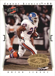 1997 Score Hobby Reserve Denver Broncos Football Card #18 Aaron Craver