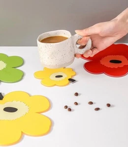 Marimekko Style Nordic Flower Table Home Decor Coaster Placemat Gift Idea AU - Picture 1 of 14