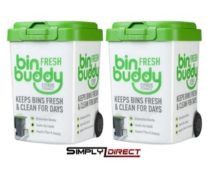 2x Bin Buddy Citrus with Citronella Wheelie Bin Freshener 450g Fresh Smell Bin - Picture 1 of 1