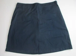 LANDS END Azul Marino Uniforme Escolar Largo Chino Skort Niñas 16 *GC* - Imagen 1 de 3