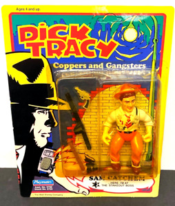 1990 Dick Tracy Sam Catchem Figure MOC Vintage Coppers & Gangsters Playmates