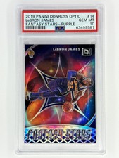 2019 LeBron James Panini Donruss Optic Fantasy Stars Purple PSA 10 GEM MT
