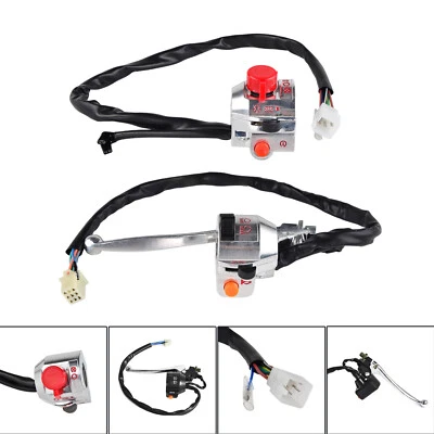 1 par de interruptores de palanca de manillar de 7/8" aptos para Honda CB125S 1973-1976 CT90 XL350 Foto 1 de 4