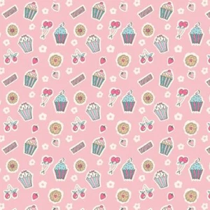 Fat Quarter Liberty Tea For Two Tea Party Cakes Cotton Quilting Sewing Fabric - Picture 1 of 3