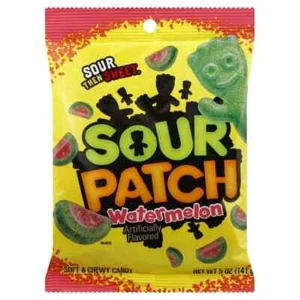 Sour Patch Kids Watermelon Soft & Chewy Candy 5 oz. Bag Snack Share Size Sweet - Picture 1 of 6