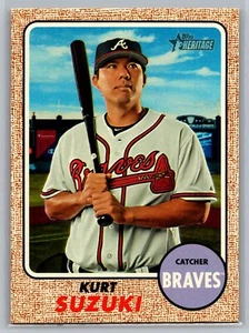 Kurt Suzuki 2017 Topps Heritage BASEBALL #577 Atlanta Braves - Bild 1 von 2