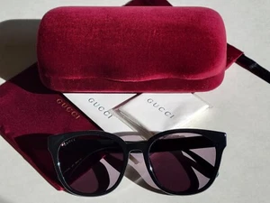 Brand New GUCCI Women's Black with Red/Green Temples, Designer Sunglass Frames! - Picture 1 of 5