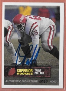 1994 Superior Rookies Authentic Signature TRENT POLLARD #/6000 - NM/Mint - Picture 1 of 2