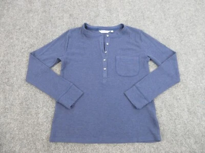 Camisa Vineyard Vines para mujer mediana púrpura azul manga larga salón ropa para dormir Foto 1 de 4