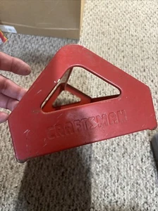 Cassetta degli attrezzi vintage artigianale 19,25”lunga 9”larga solo vassoio rosso - Foto 1 di 7