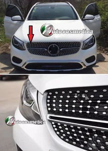 GRIGLIA CALANDRA ANTERIORE CROMO PER MERCEDES GLC X253 15-18 AMG LOOK - Foto 1 di 7