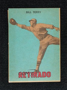 1967 Topps Venezuelan Bill Terry #161 HOF