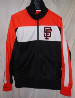 San Francisco Giants M&N Cooperstown Collection Full Zip Track Jacket MLB L - Image 1 of 2