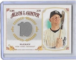 BRIAN McCANN 2015 TOPPS ALLEN & GINTER GAME USED JERSEY - Picture 1 of 1