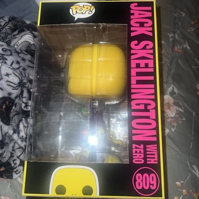Jack Skellington With Zero Vinyl Figure Pop Disney 809 - Image 1 of 4