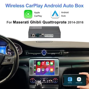 Wireless CarPlay Android Auto OEM Upgrade Kits For Maserati Ghibli 2014-2016 - Foto 1 di 8